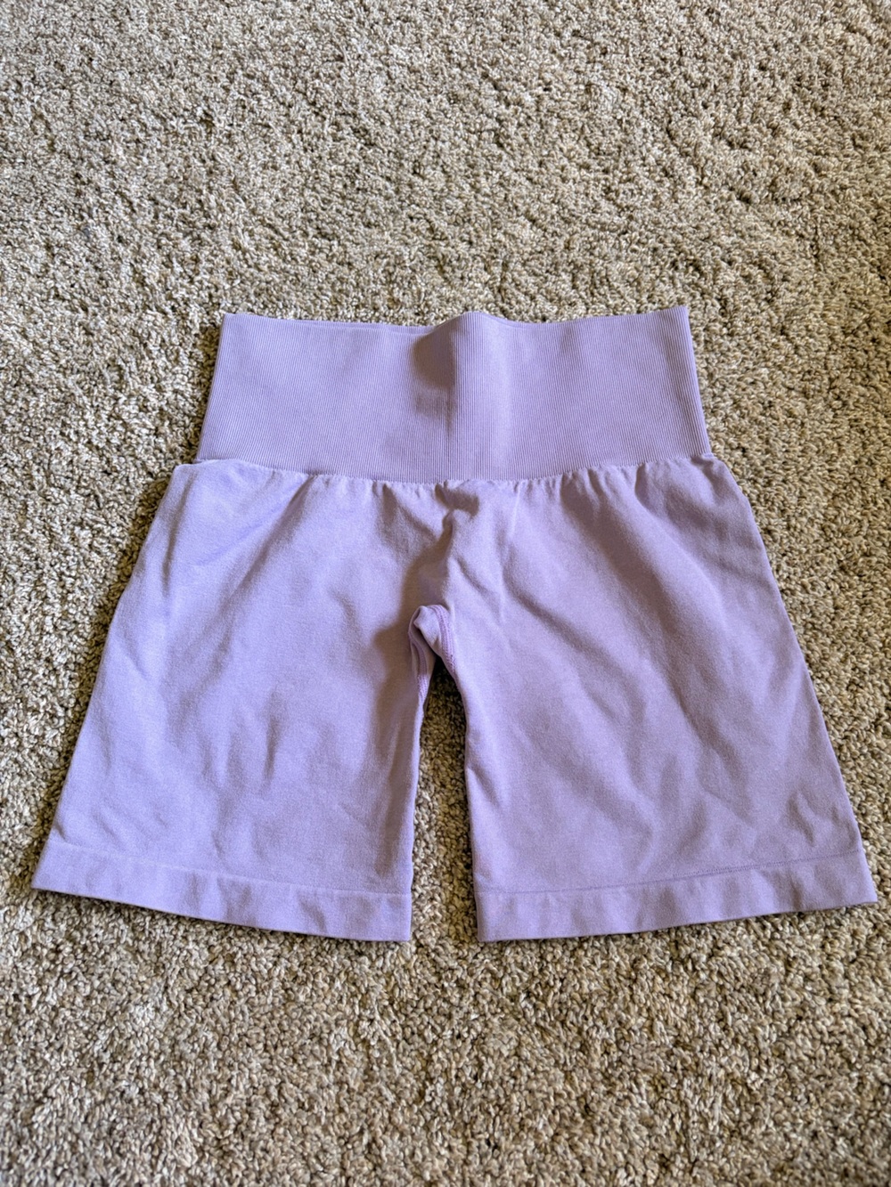 NVGTN Lavender High-Waist Athletic Shorts